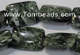 CSH115 15.5 inches 18*25mm rectangle natural seraphinite gemstone beads