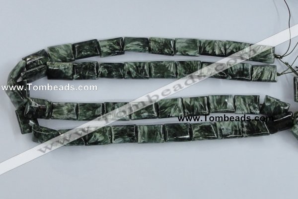 CSH12 15.5 inches 13*18mm rectangle natural seraphinite beads