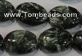 CSH134 15.5 inches 16*20mm oval natural seraphinite gemstone beads