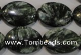 CSH135 15.5 inches 18*25mm oval natural seraphinite gemstone beads