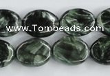 CSH14 15.5 inches 13*18mm oval natural seraphinite beads wholesale