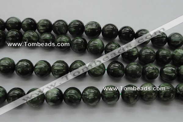 CSH204 15.5 inches 12mm round AA grade natural seraphinite beads