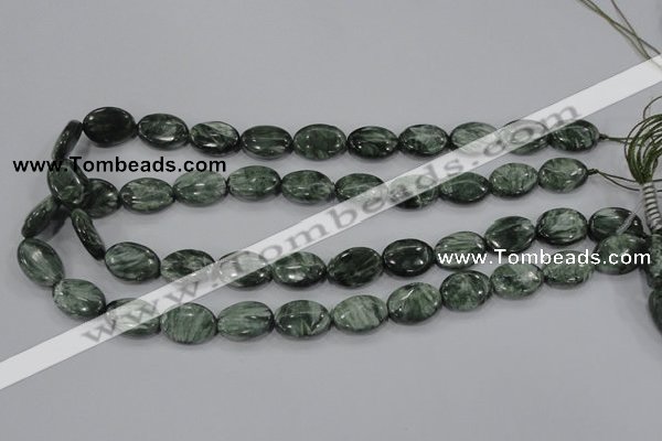 CSH50 15.5 inches 15*20mm oval natural seraphinite gemstone beads