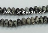 CSI04 15.5 inches 4*8mm rondelle silver scale stone beads wholesale