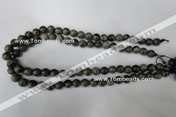 CSI12 15.5 inches 8mm round silver scale stone beads wholesale