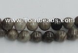 CSL01 15.5 inches 8mm round silver leaf jasper beads wholesale