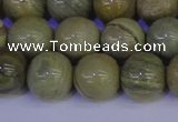 CSL204 15.5 inches 12mm round silver leaf jasper beads wholesale