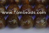 CSL225 15.5 inches 14mm round gold leaf jasper beads wholesale