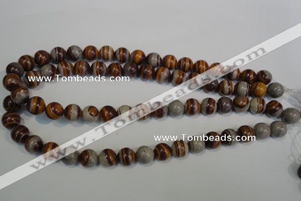 CSL83 15.5 inches 12mm round silver leaf jasper beads wholesale