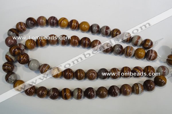 CSL84 15.5 inches 14mm round silver leaf jasper beads wholesale