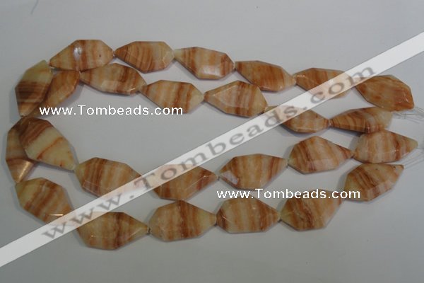 CSL85 15.5 inches 17*32mm freefrom silver leaf jasper beads wholesale