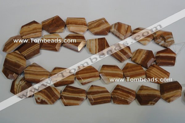 CSL86 15.5 inches 22*25mm freefrom silver leaf jasper beads wholesale