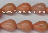 CSM14 15.5 inches 13*18mm teardrop salmon stone beads wholesale