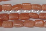 CSM18 15.5 inches 8*12mm rectangle salmon stone beads wholesale