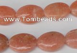 CSM35 15.5 inches 13*18mm oval salmon stone beads wholesale