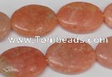 CSM37 15.5 inches 18*24mm oval salmon stone beads wholesale