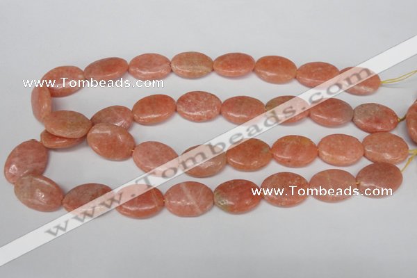 CSM37 15.5 inches 18*24mm oval salmon stone beads wholesale