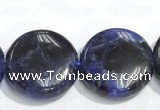 CSO10 15.5 inches A grade 10mm coin sodalite beads wholesale