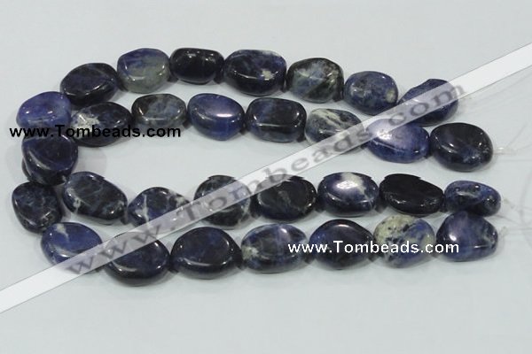 CSO100 15.5 inches 18*25mm freeform sodalite gemstone beads