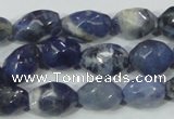 CSO101 15.5 inches 10*14mm faceted nugget sodalite gemstone beads