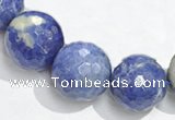 CSO18 8mm faceted round AB grade sodalite beads wholesale