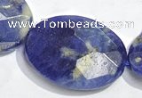 CSO28 15.5 inches faceted oval 18*25mm A grade sodalite beads