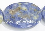 CSO29 15.5 inches faceted oval A grade 22*30mm sodalite beads