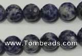 CSO304 15.5 inches 12mm faceted round Brazilian sodalite beads