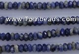 CSO31 15.5 inches 3*6mm faceted rondelle sodalite gemstone beads