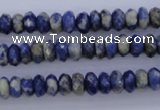 CSO32 15.5 inches 4*8mm faceted rondelle sodalite gemstone beads