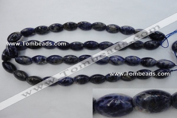 CSO359 15.5 inches 11*18mm trihedron natural sodalite beads
