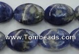 CSO371 15.5 inches 10*14mm oval natural sodalite gemstone beads