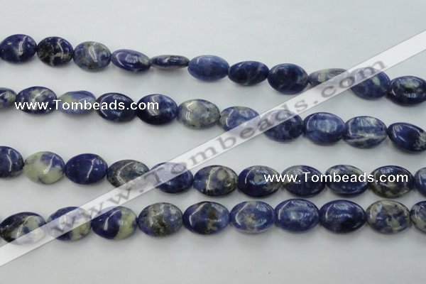 CSO371 15.5 inches 10*14mm oval natural sodalite gemstone beads