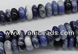 CSO40 15.5 inches 5*10mm rondelle sodalite gemstone beads wholesale