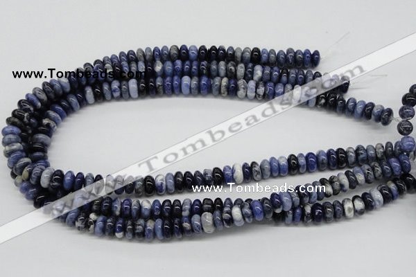 CSO40 15.5 inches 5*10mm rondelle sodalite gemstone beads wholesale