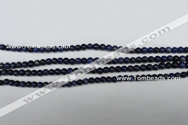 CSO400 15.5 inches 4mm round dyed sodalite gemstone beads