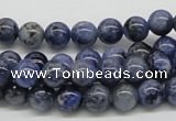 CSO41 15.5 inches 8mm round sodalite gemstone beads wholesale