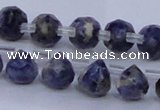 CSO450 Top drilled 7*7mm faceted teardrop sodalite gemstone beads