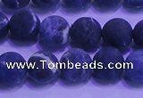 CSO455 15.5 inches 8mm round matte sodalite gemstone beads