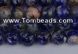 CSO512 15.5 inches 8mm round orange sodalite beads wholesale