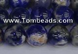 CSO515 15.5 inches 14mm round orange sodalite beads wholesale