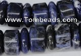 CSO52 15.5 inches 6*18mm & 11*18mm rondelle sodalite gemstone beads