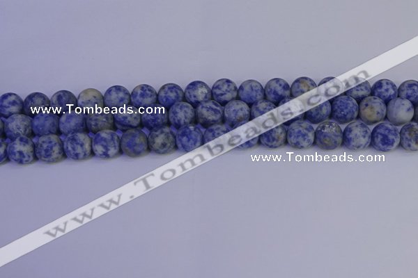 CSO533 15.5 inches 10mm round matte African sodalite beads wholesale