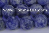 CSO535 15.5 inches 14mm round matte African sodalite beads wholesale