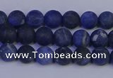 CSO541 15.5 inches 6mm round matte sodalite beads wholesale