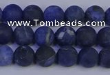 CSO542 15.5 inches 8mm round matte sodalite beads wholesale