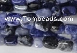 CSO55 15.5 inches 4*6mm nuggets sodalite gemstone beads