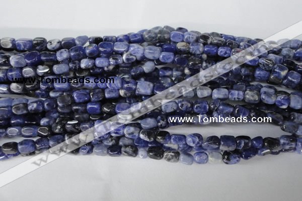 CSO55 15.5 inches 4*6mm nuggets sodalite gemstone beads