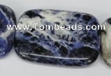 CSO58 15.5 inches 35*45mm rectangle sodalite gemstone beads