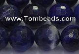 CSO605 15.5 inches 14mm faceted round sodalite gemstone beads